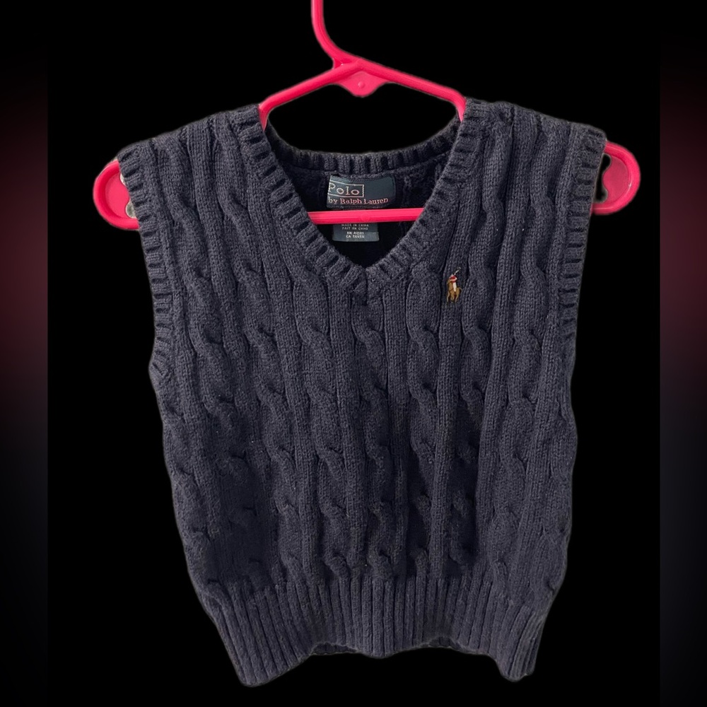 Ralph Lauren Dark Blue Knit Vest